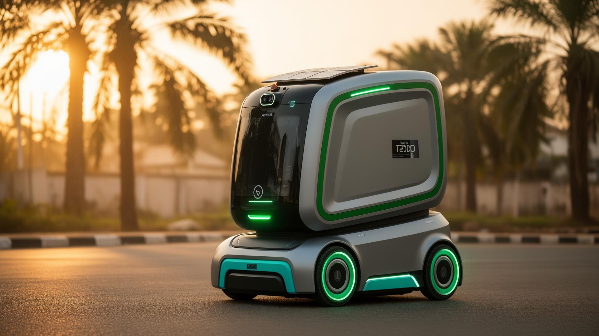 Robot autonome Cleancity en mission à Abidjan
